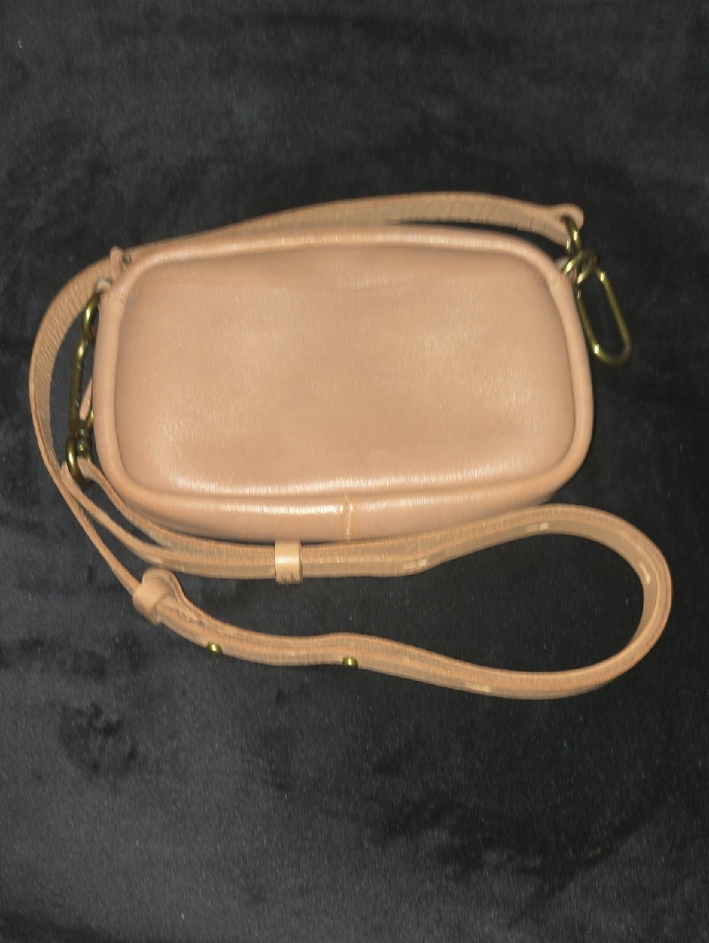Madewell Small Leather Crossbody Bag in Light Brown